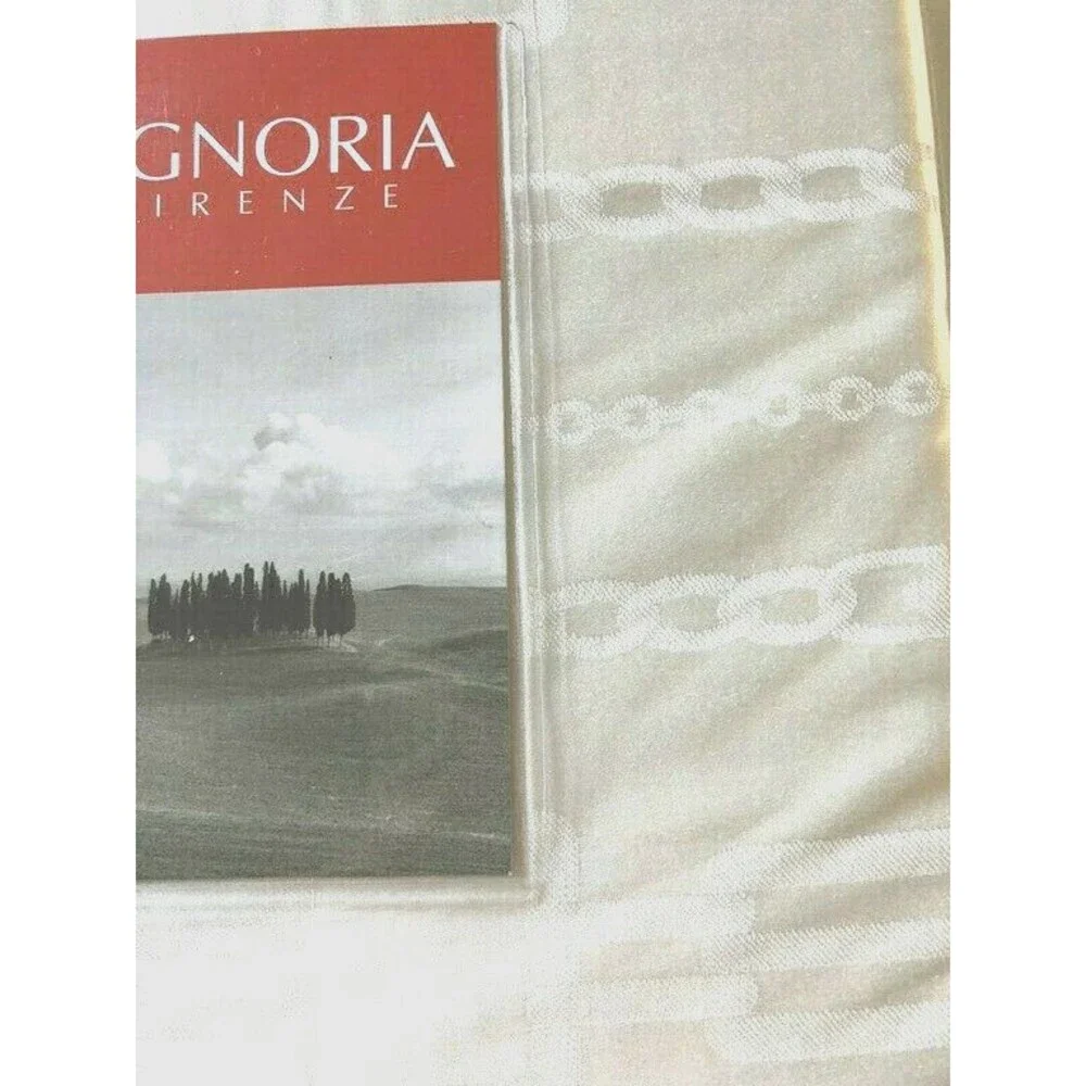 Signoria Firenze Tiffany Euro Pillow Shams Set of 2 Ivory 26x26 Made In Italy